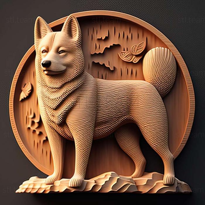 3D model Shiba Inu dog (STL)